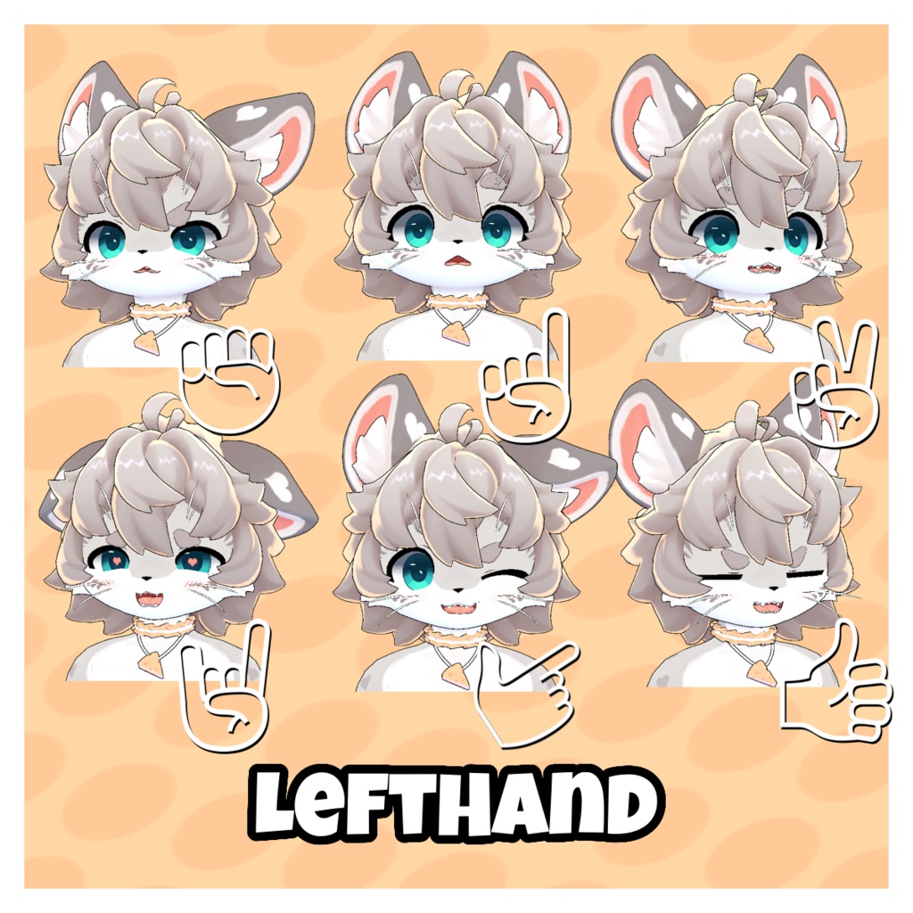 【VRChat/VRM】ChezzPuff -チーズユキヒョウ-【ケモノ】