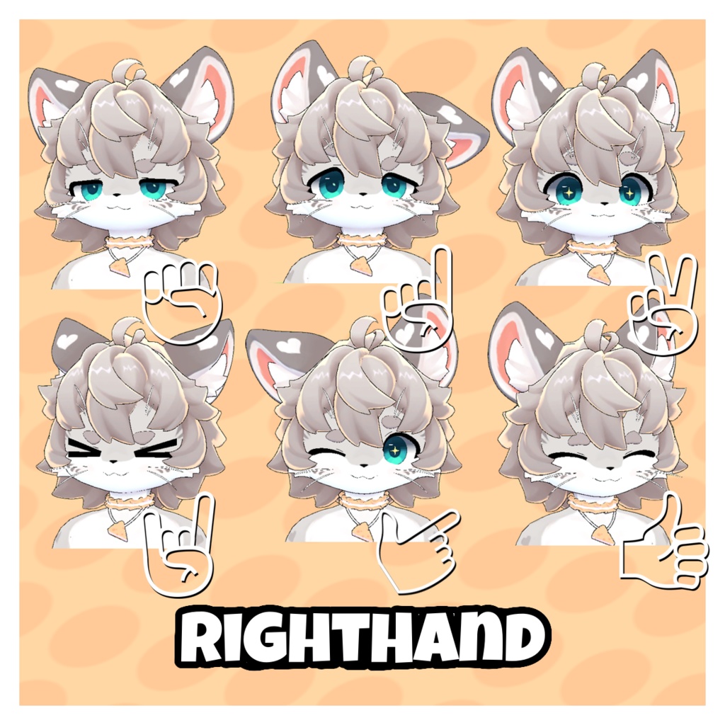 【VRChat/VRM】ChezzPuff -チーズユキヒョウ-【ケモノ】