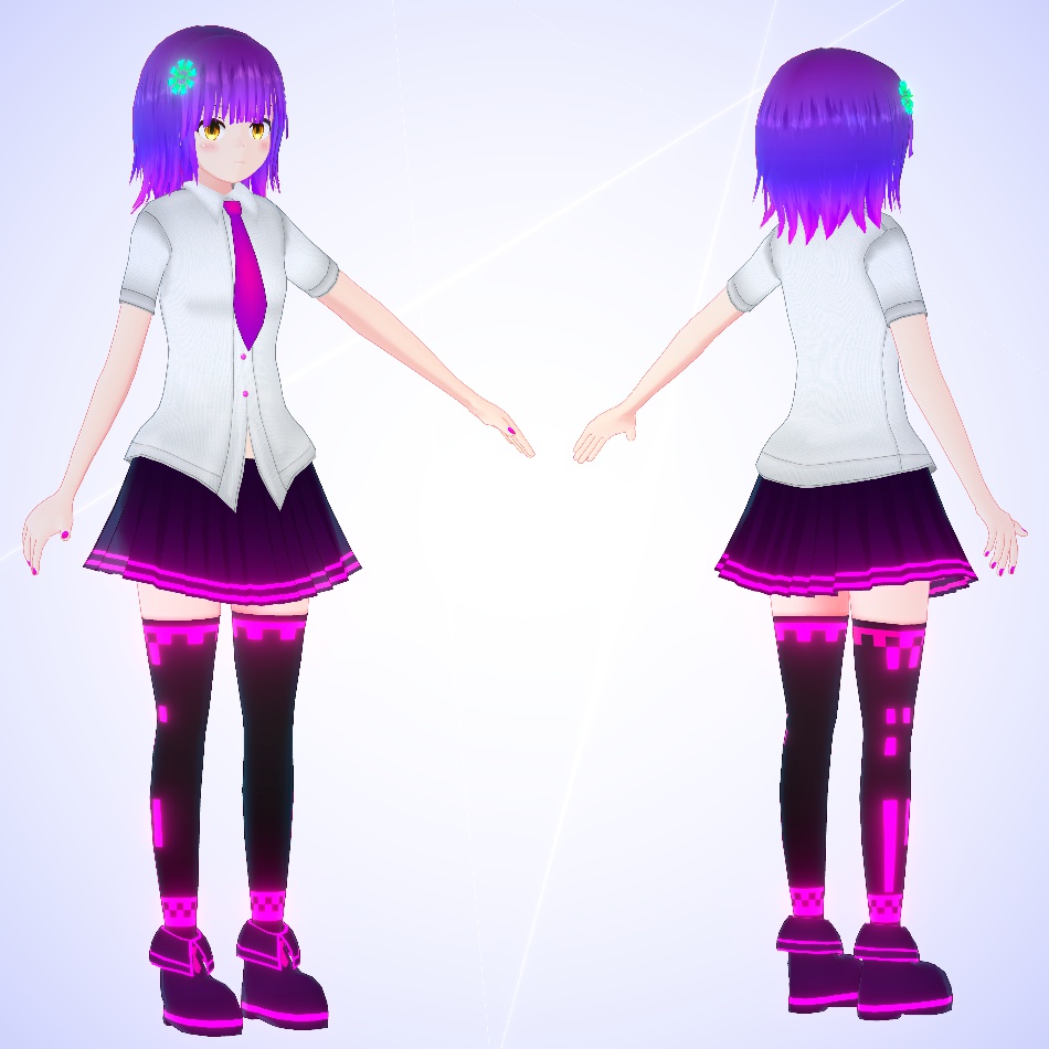 3Dモデル『レミナ』VRChat想定アバター
