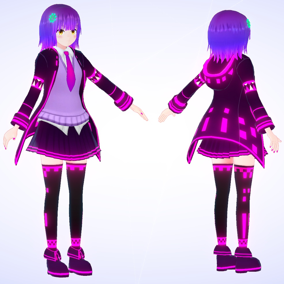 3Dモデル『レミナ』VRChat想定アバター