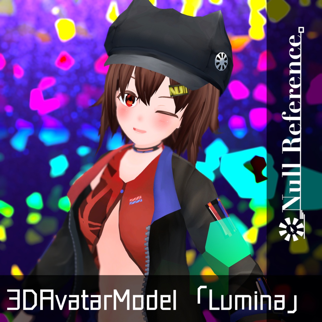 3Dモデル『ルミナ』VRChat想定アバター