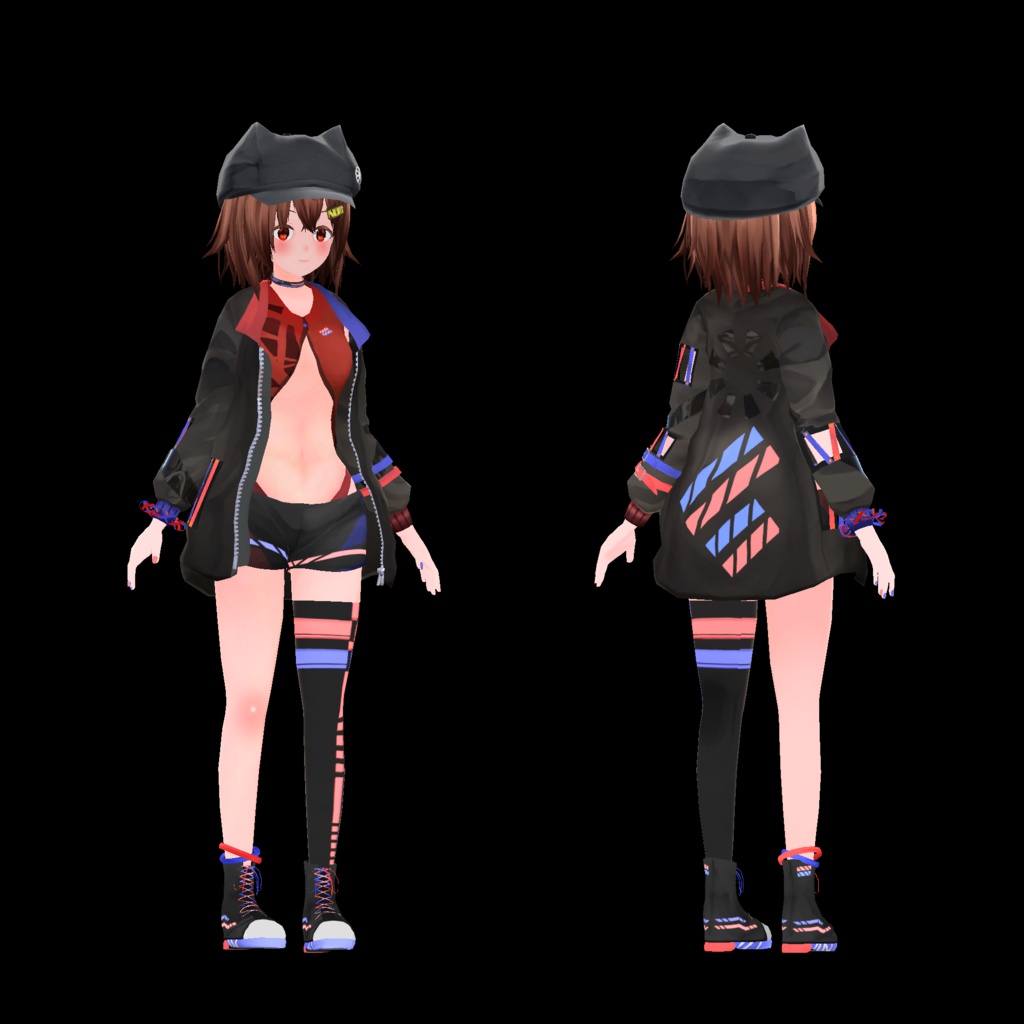 3Dモデル『ルミナ』VRChat想定アバター