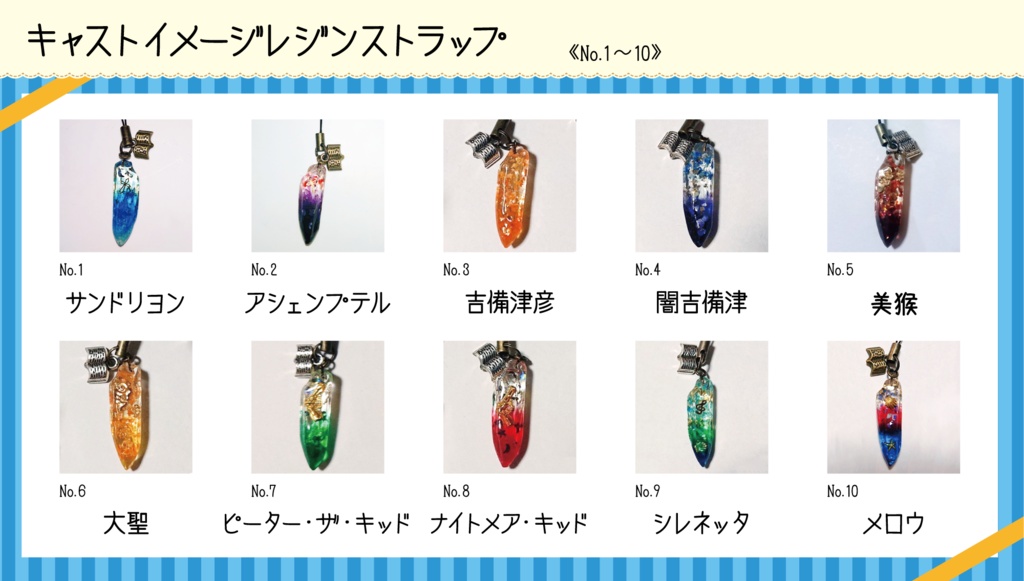 【受注生産】キャストイメージ鉱石レジンストラップ