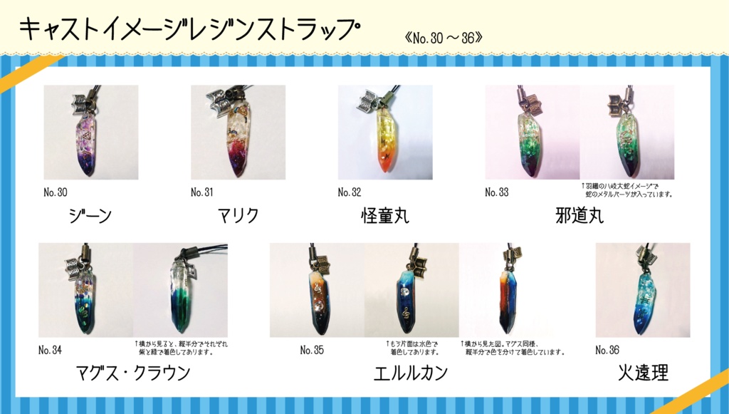 【受注生産】キャストイメージ鉱石レジンストラップ