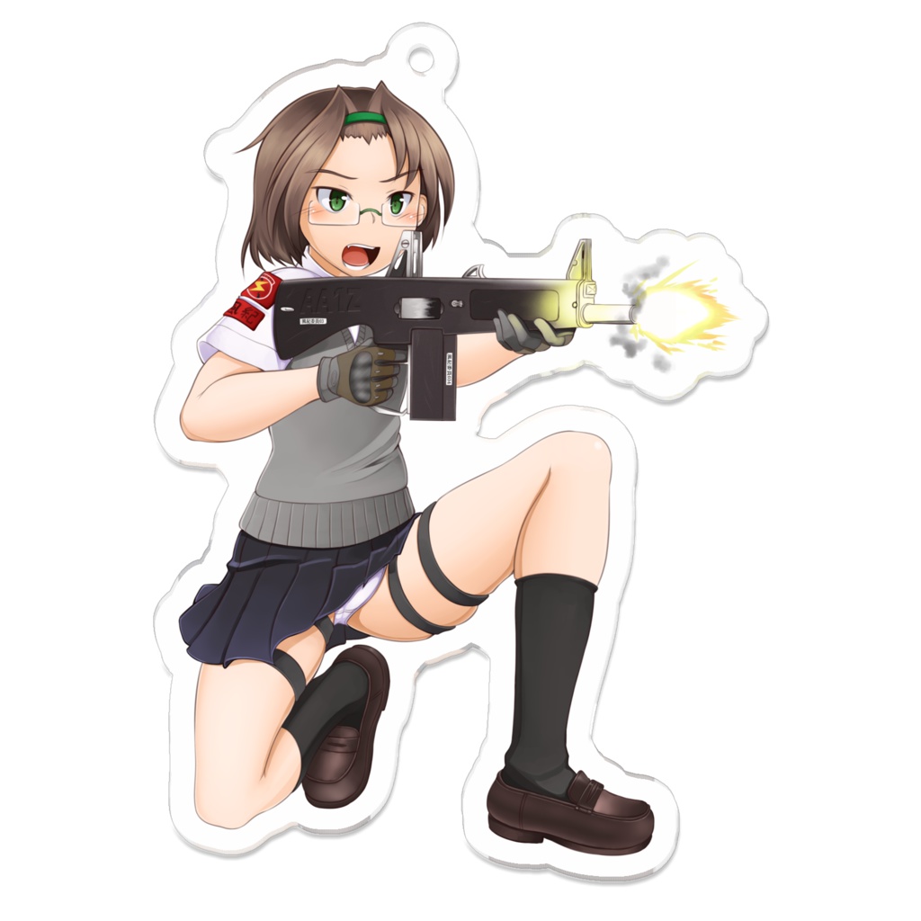 武装JK(風紀委員001)アクリルキーホルダー