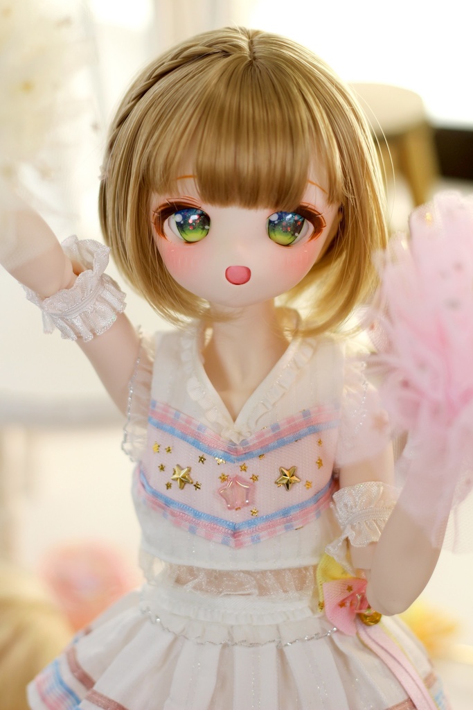 DDH-12② カスタムヘッド+アイ ※鼻の気泡ソフビ埋めしてます