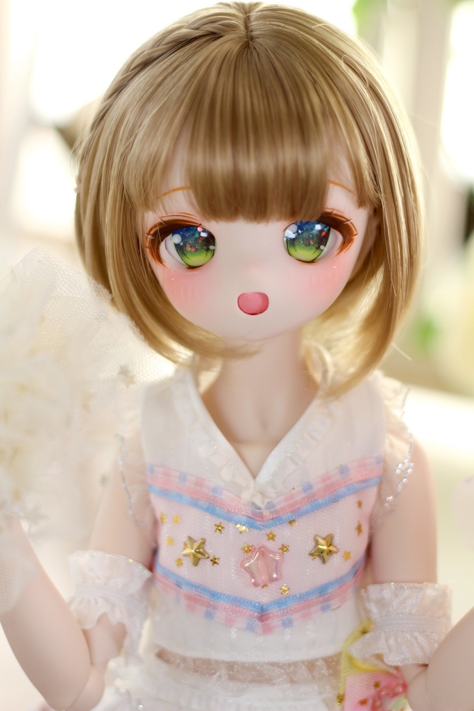 DDH-12② カスタムヘッド+アイ ※鼻の気泡ソフビ埋めしてます