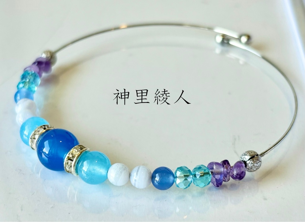 【原神】キャライメージ ワイヤーブレスレット ~稲妻男性~