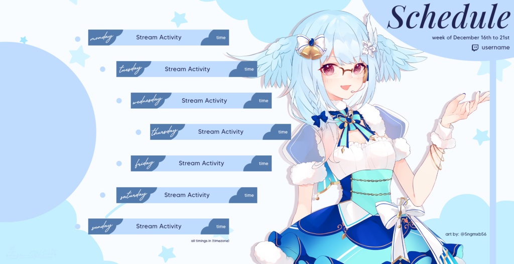 Free Pastel Schedule Templates