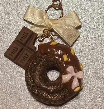 チョコがけドーナツキーホルダー🍫
