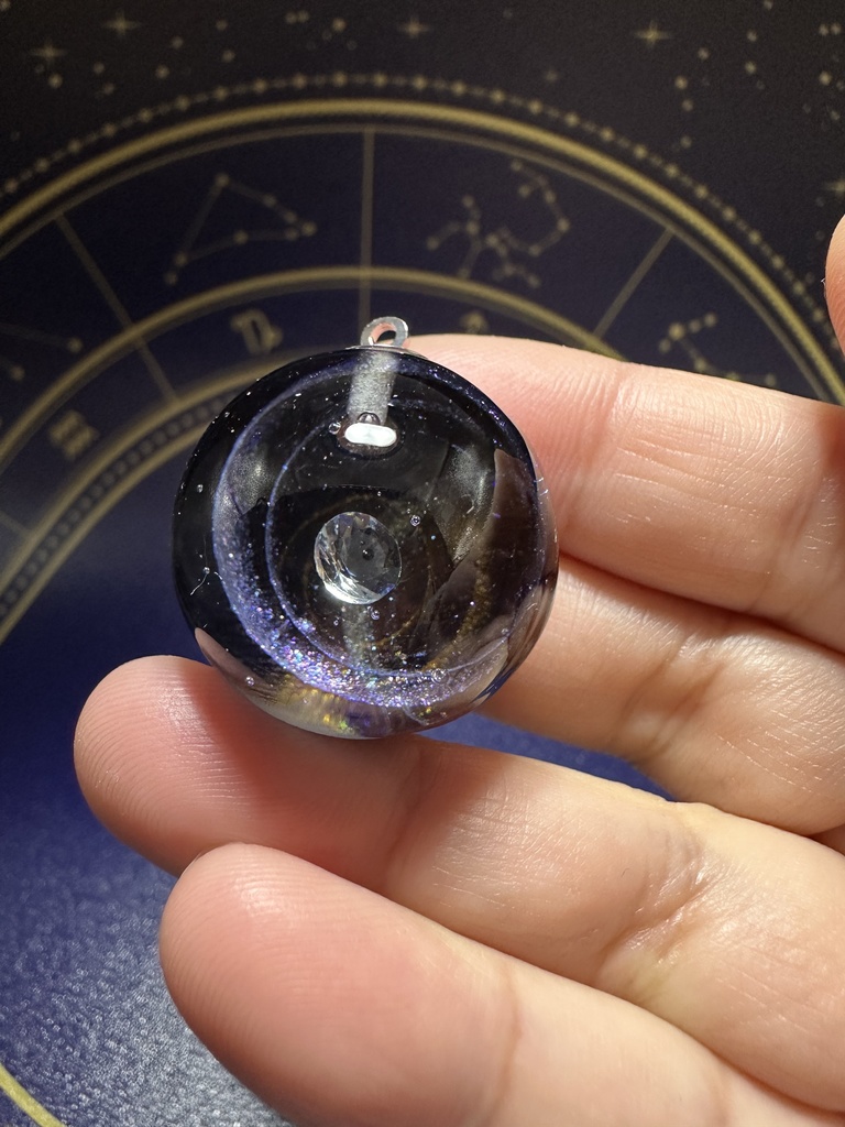 宇宙玉ネックレス1