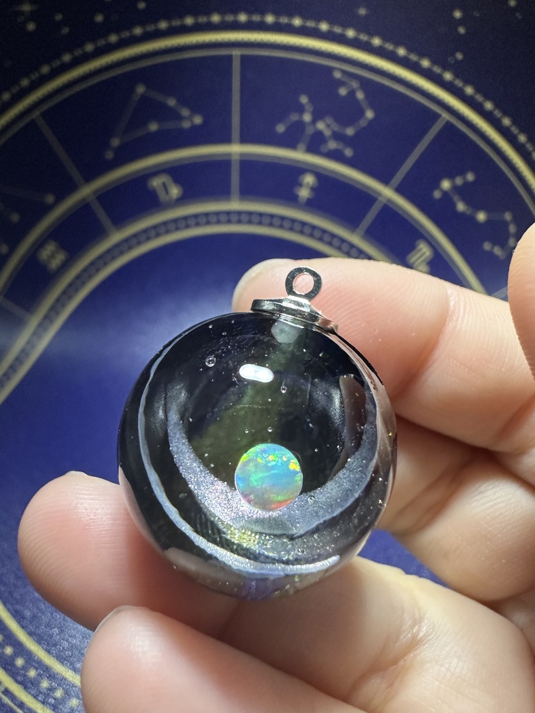 宇宙玉ネックレス15