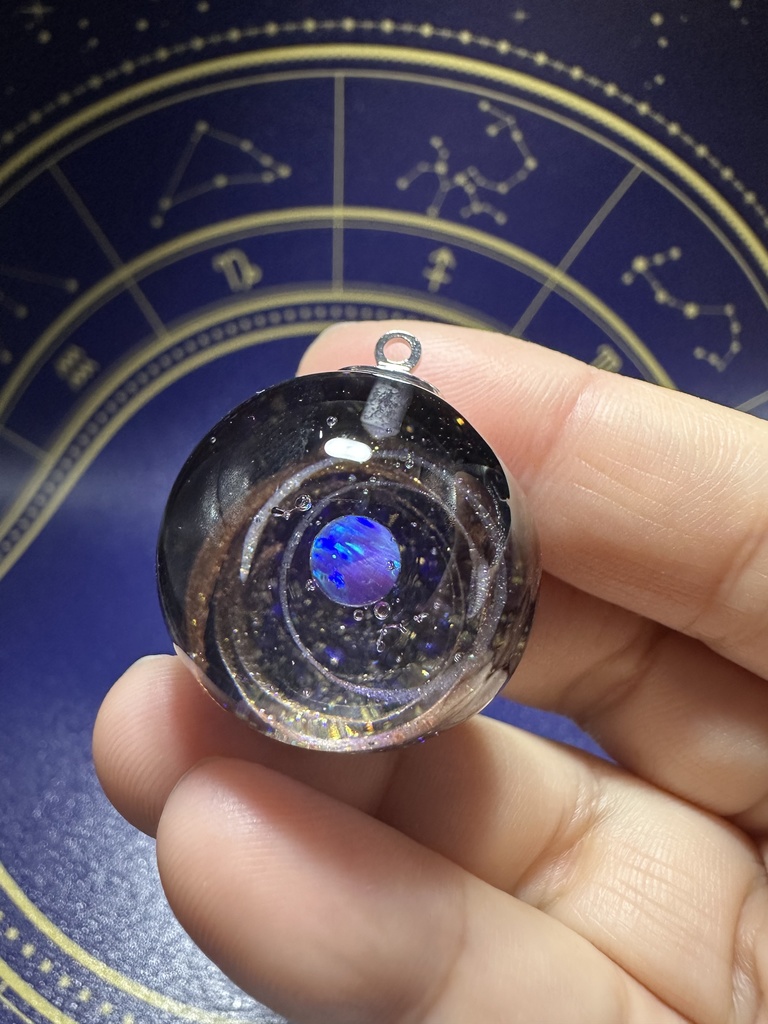 宇宙玉ネックレス21