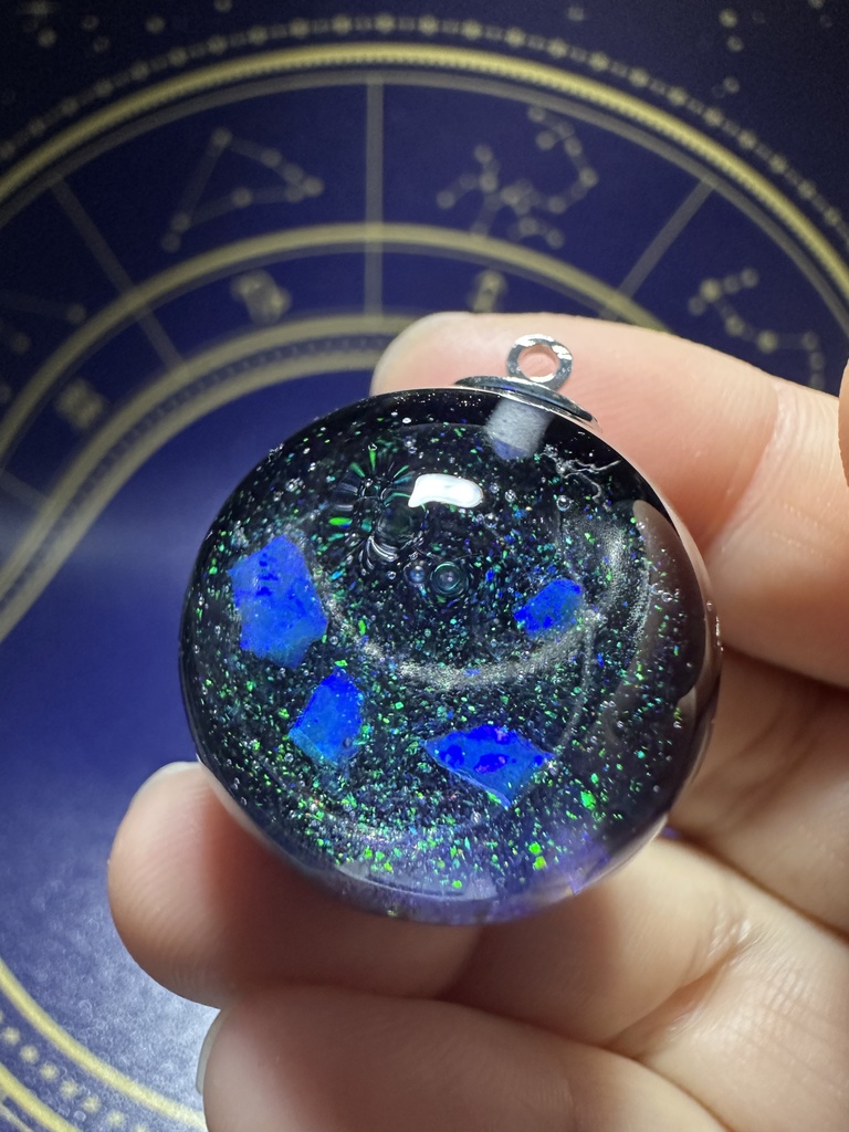 宇宙玉ネックレス24