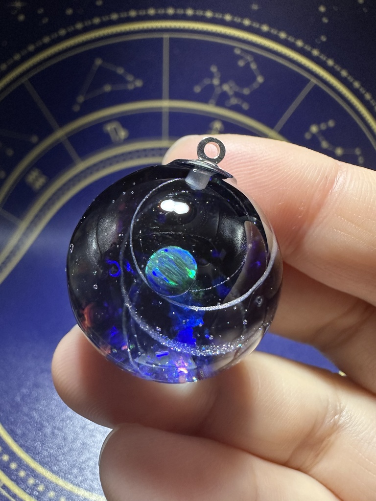 宇宙玉ネックレス25