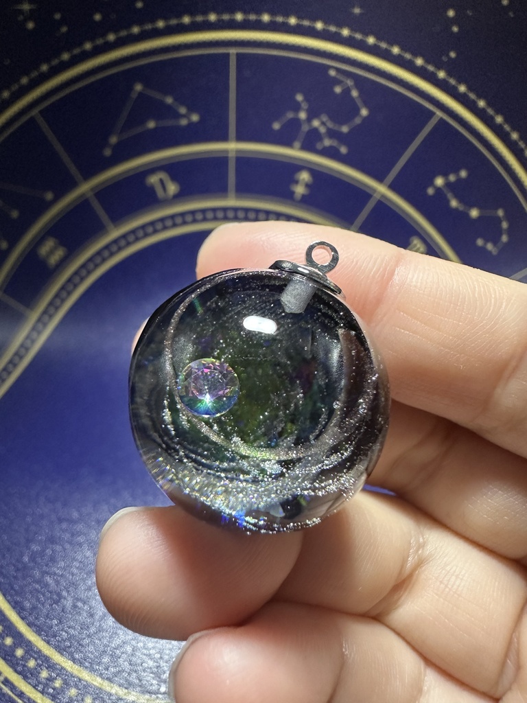 宇宙玉ネックレス30
