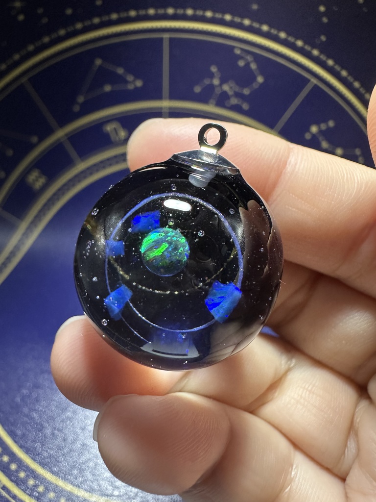 宇宙玉ネックレス34