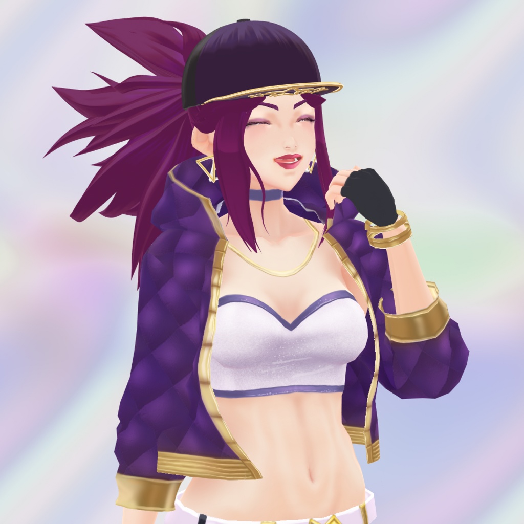 VRoid Kpop hoodie outfit and hair