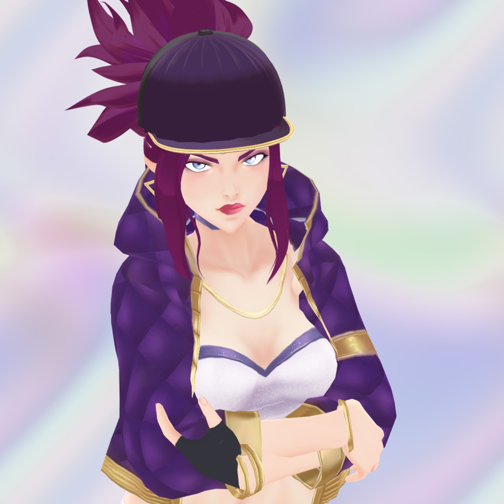 VRoid Kpop hoodie outfit and hair