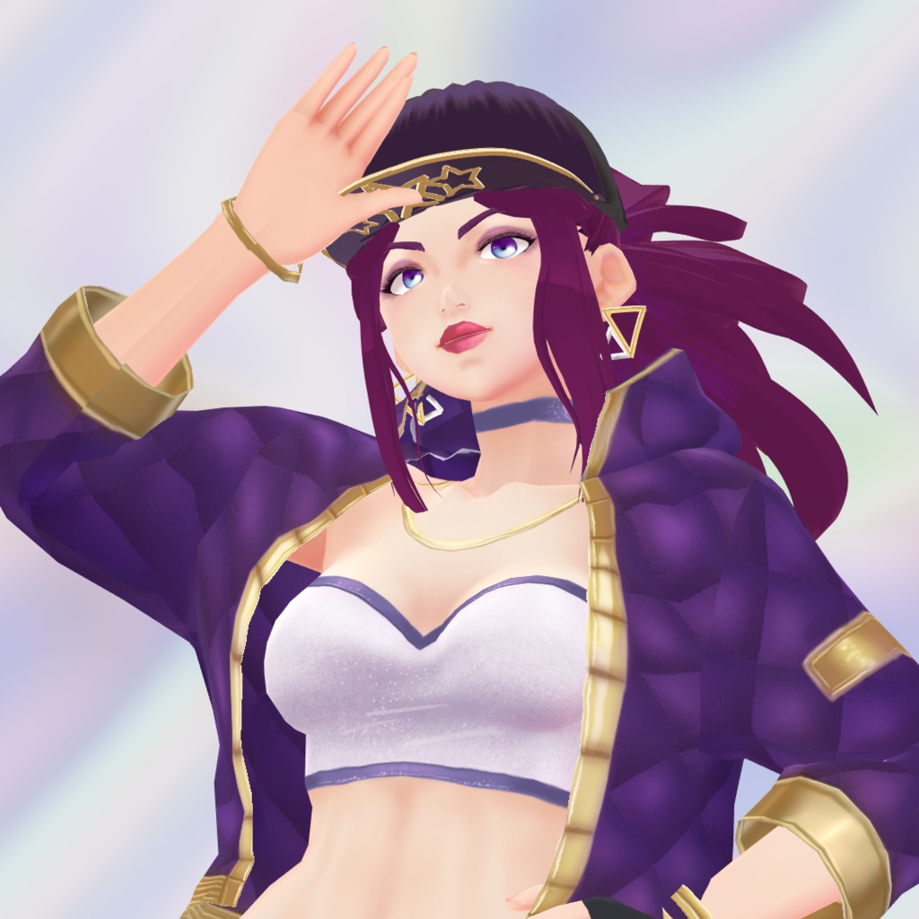 VRoid Kpop hoodie outfit and hair