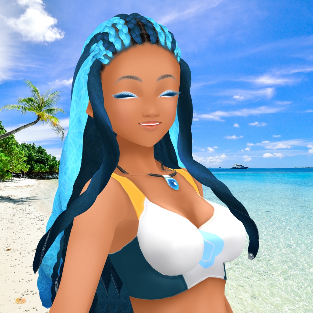 Water trainer sporty outfit and hair