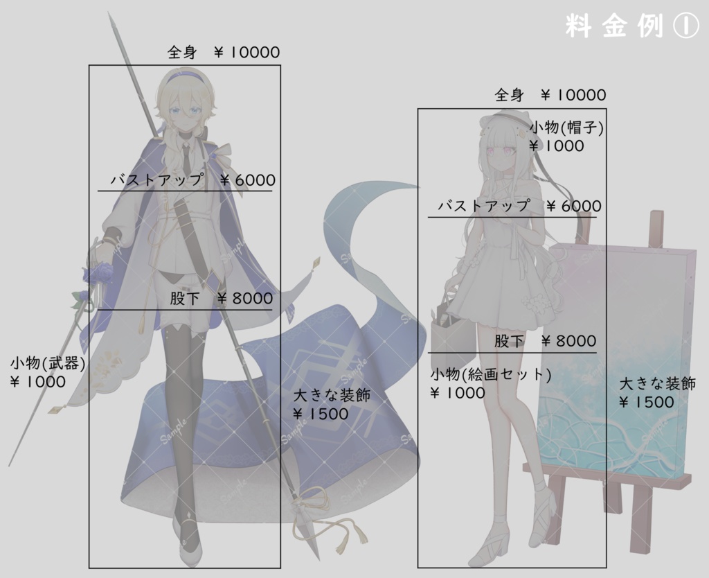 立ち絵有償依頼