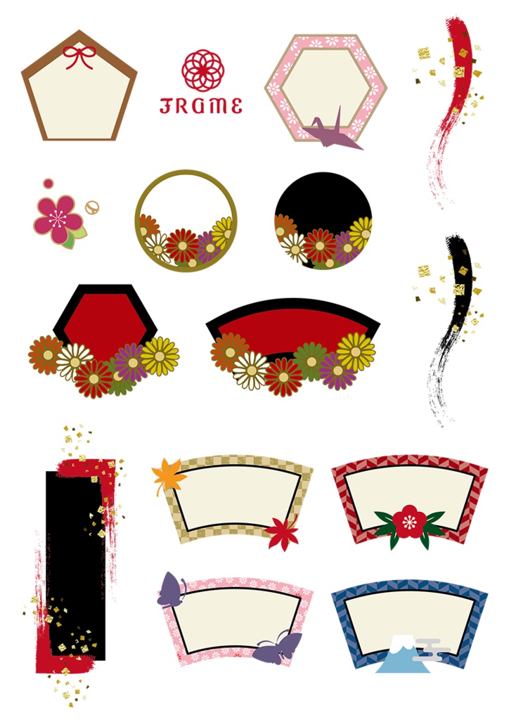 【印刷用】イラストカット【和風】