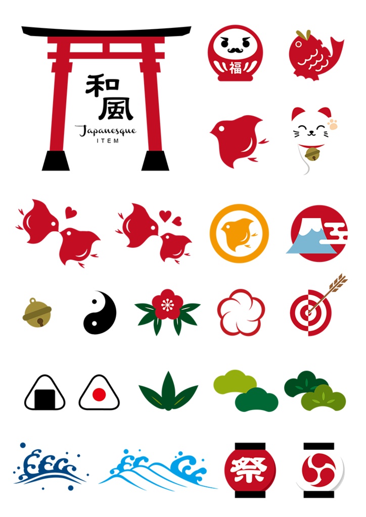 【印刷用】イラストカット【和風】