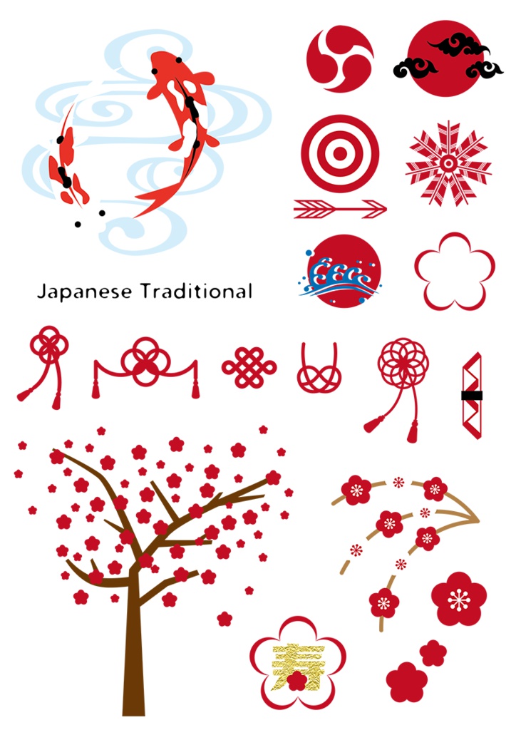 【印刷用】イラストカット【和風】