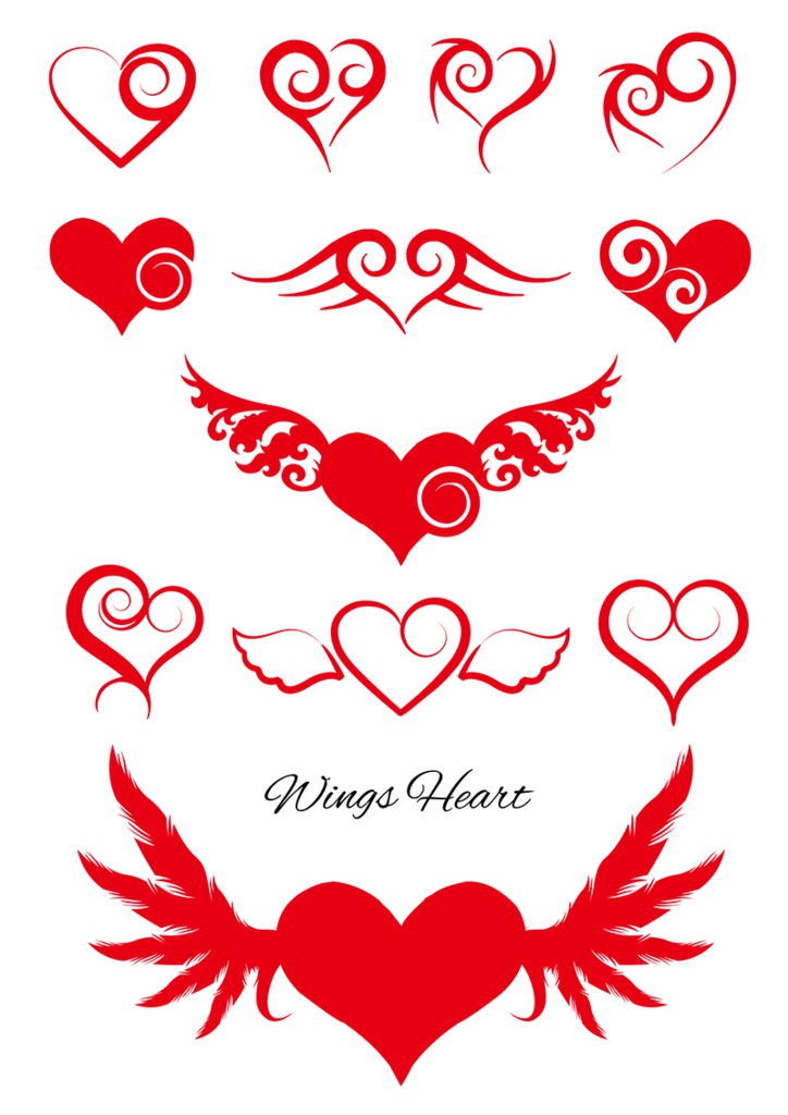 【印刷用】イラストカット【ハート】