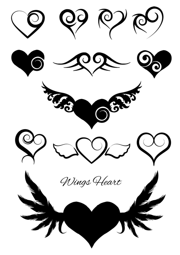 【印刷用】イラストカット【ハート】