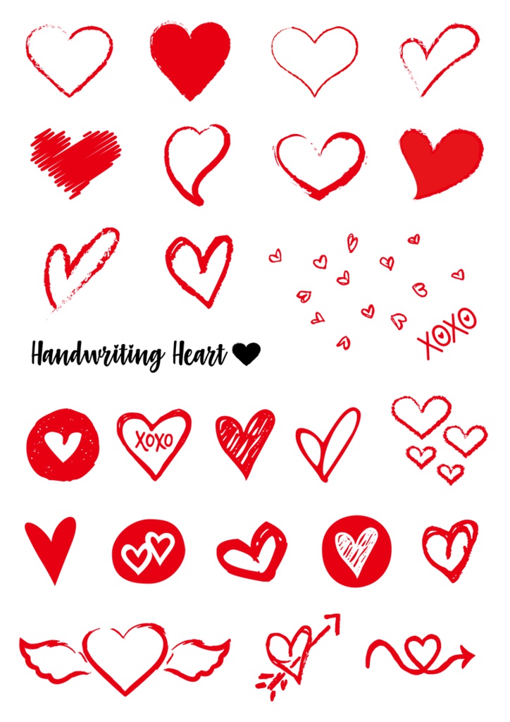 【印刷用】イラストカット【ハート】