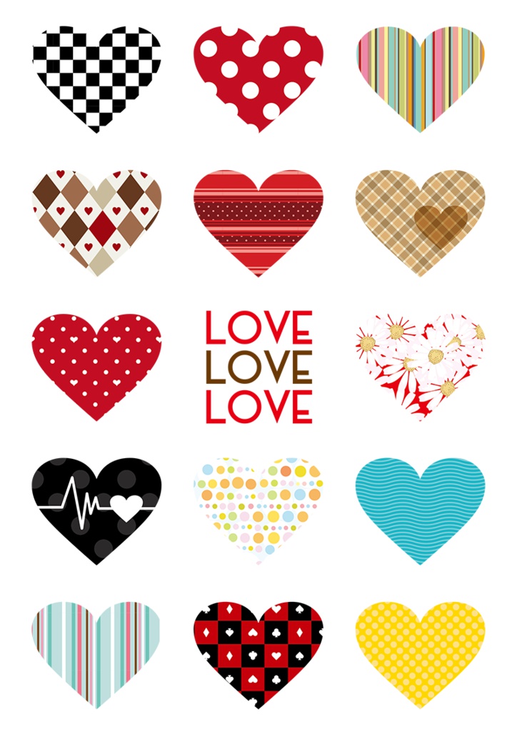 【印刷用】イラストカット【ハート】