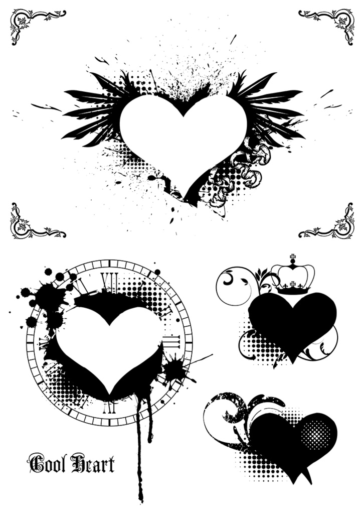 【印刷用】イラストカット【ハート】