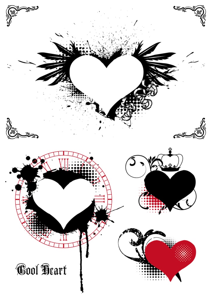 【印刷用】イラストカット【ハート】