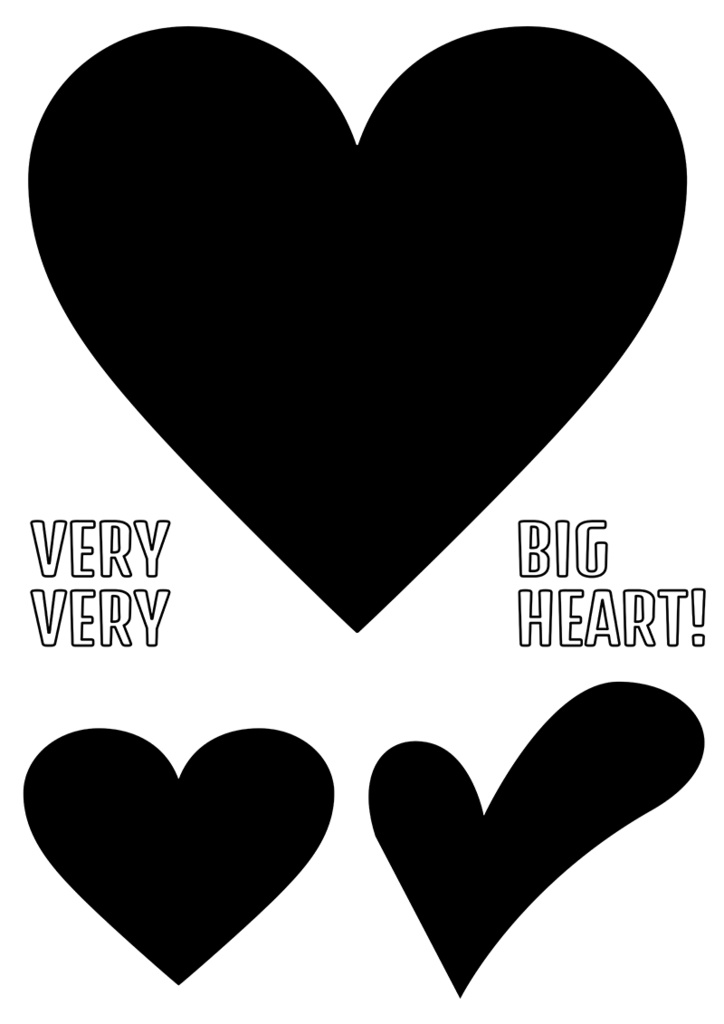 【印刷用】イラストカット【ハート】