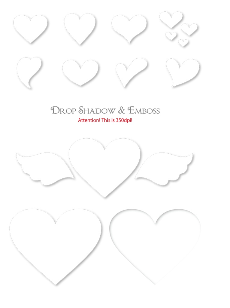 【印刷用】イラストカット【ハート】