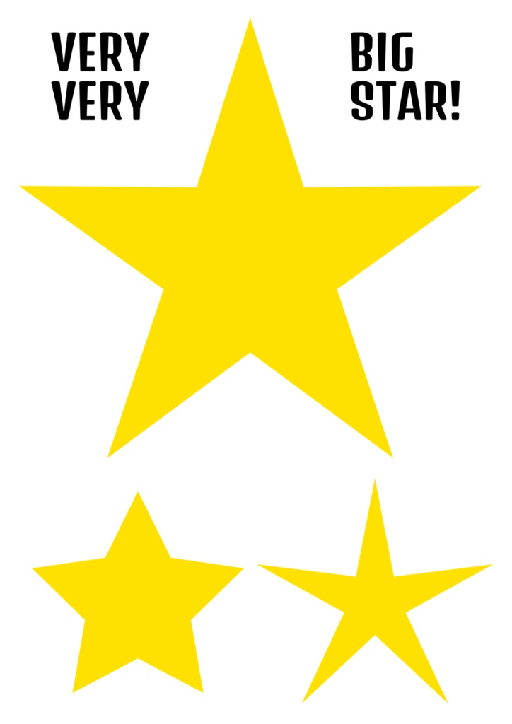 【印刷用】イラストカット【星】