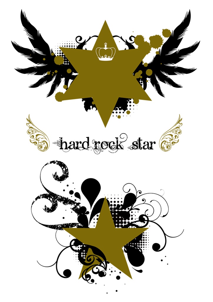 【印刷用】イラストカット【星】