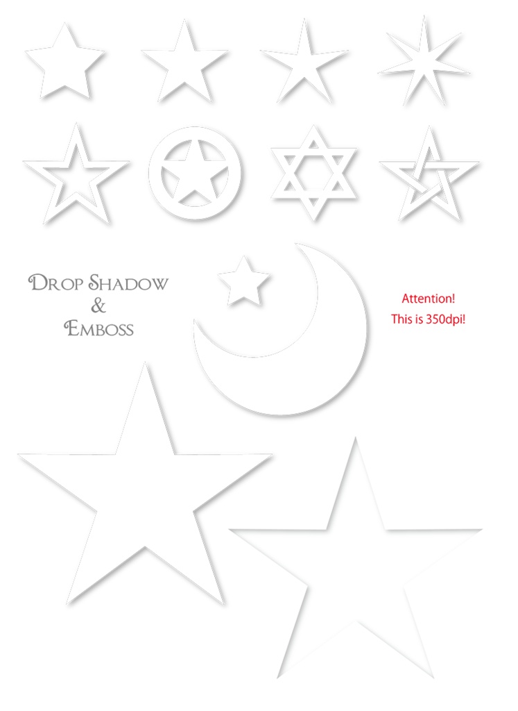 【印刷用】イラストカット【星】