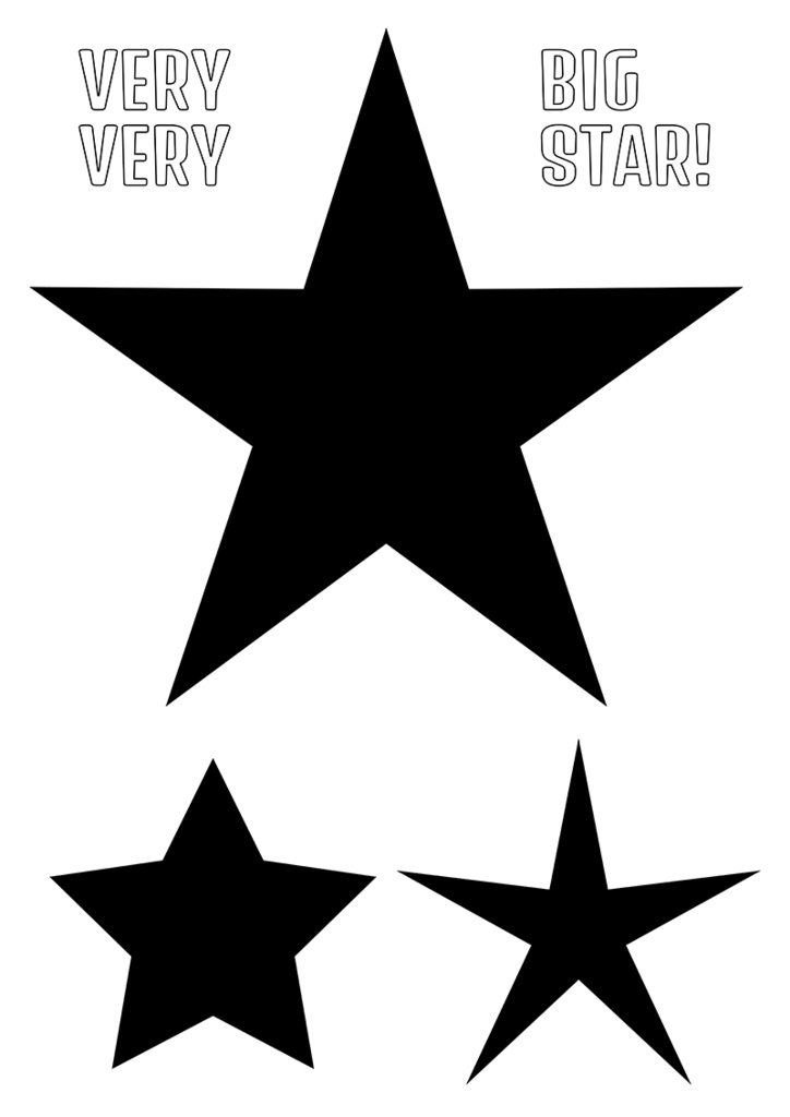 【印刷用】イラストカット【星】