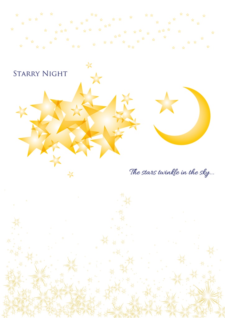 【印刷用】イラストカット【星】