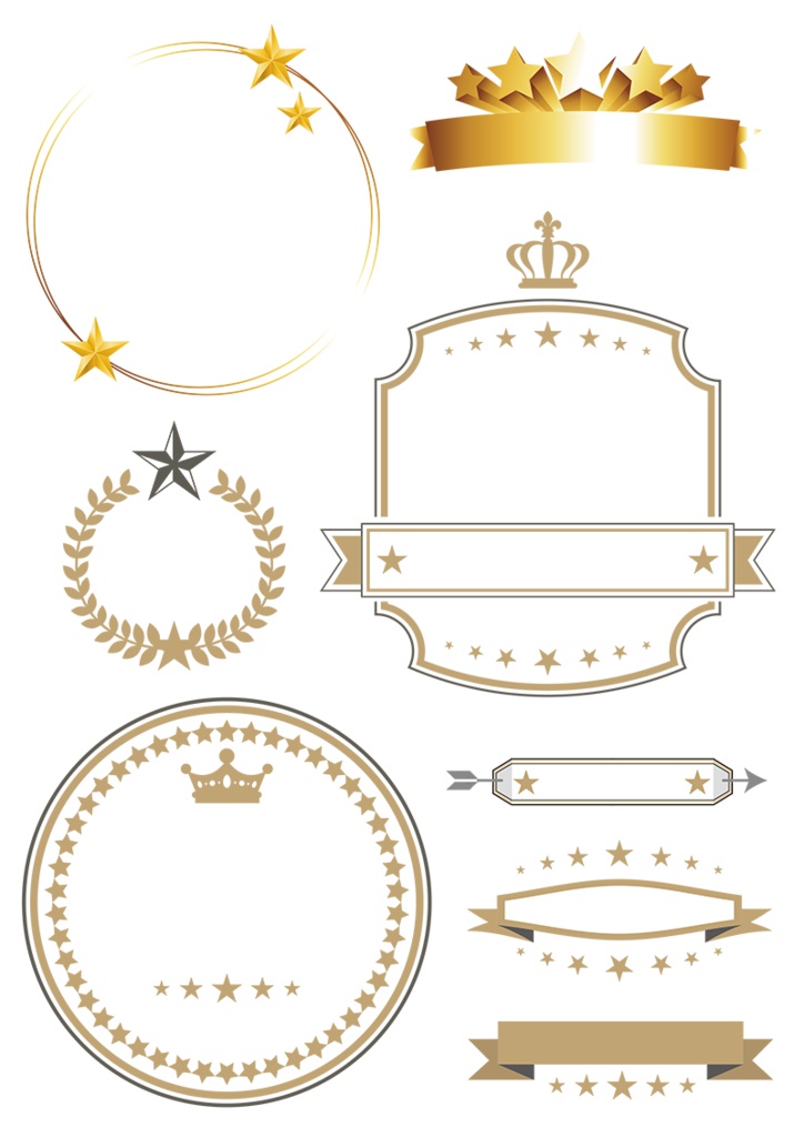 【印刷用】イラストカット【星】