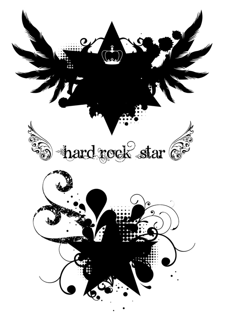 【印刷用】イラストカット【星】