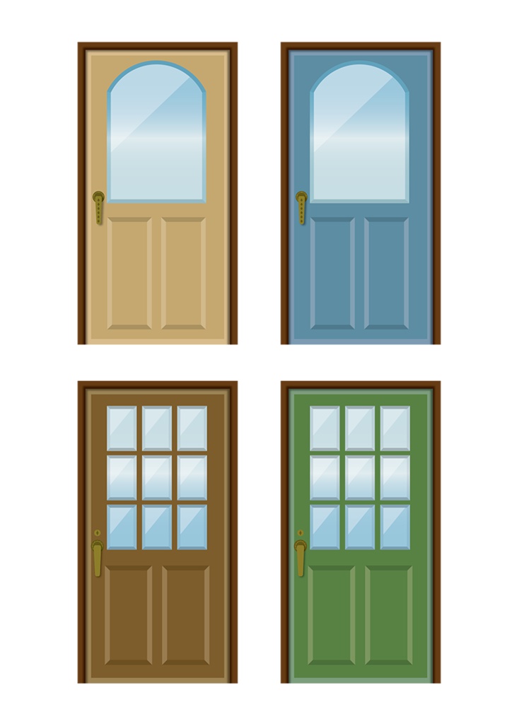 【印刷用】イラストカット【ドア】