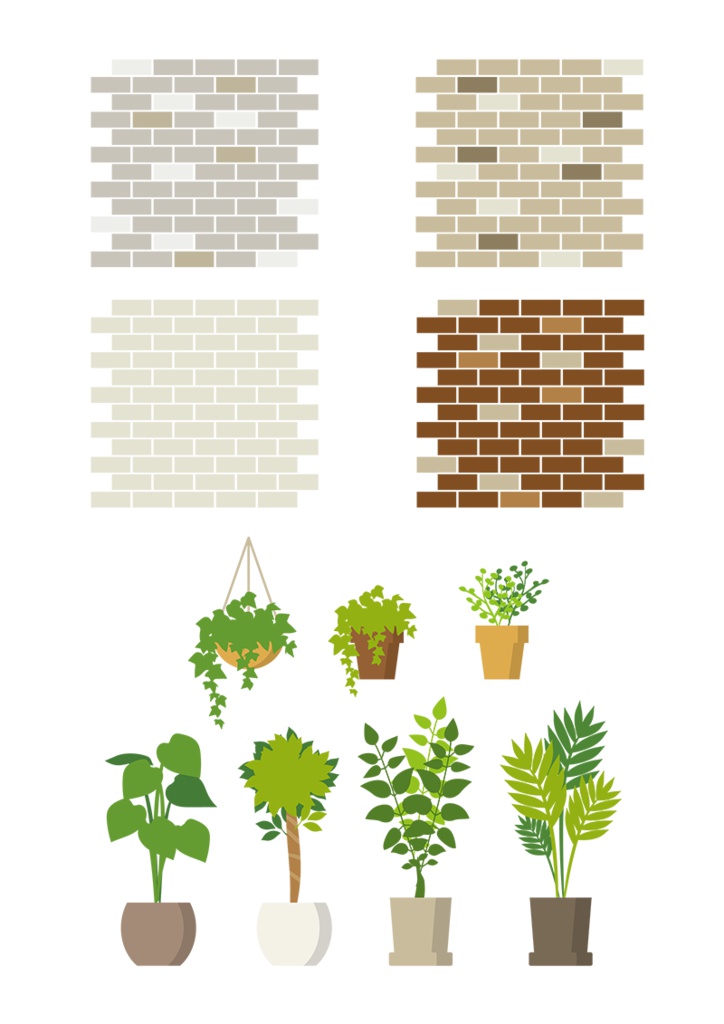 【印刷用】イラストカット【ドア】