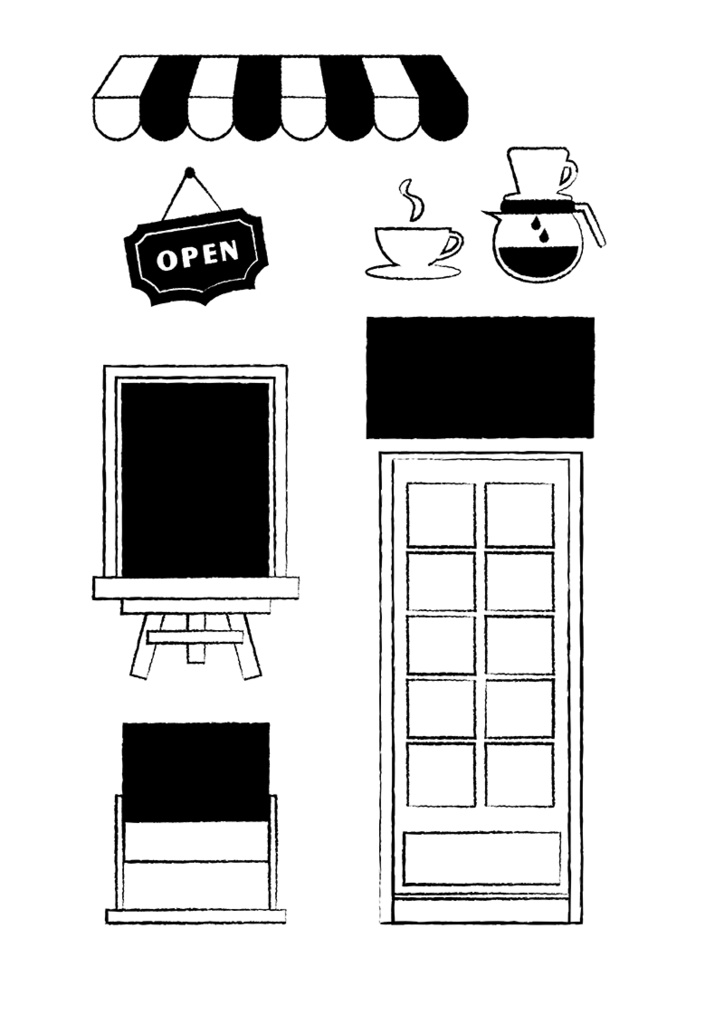 【印刷用】イラストカット【ドア】