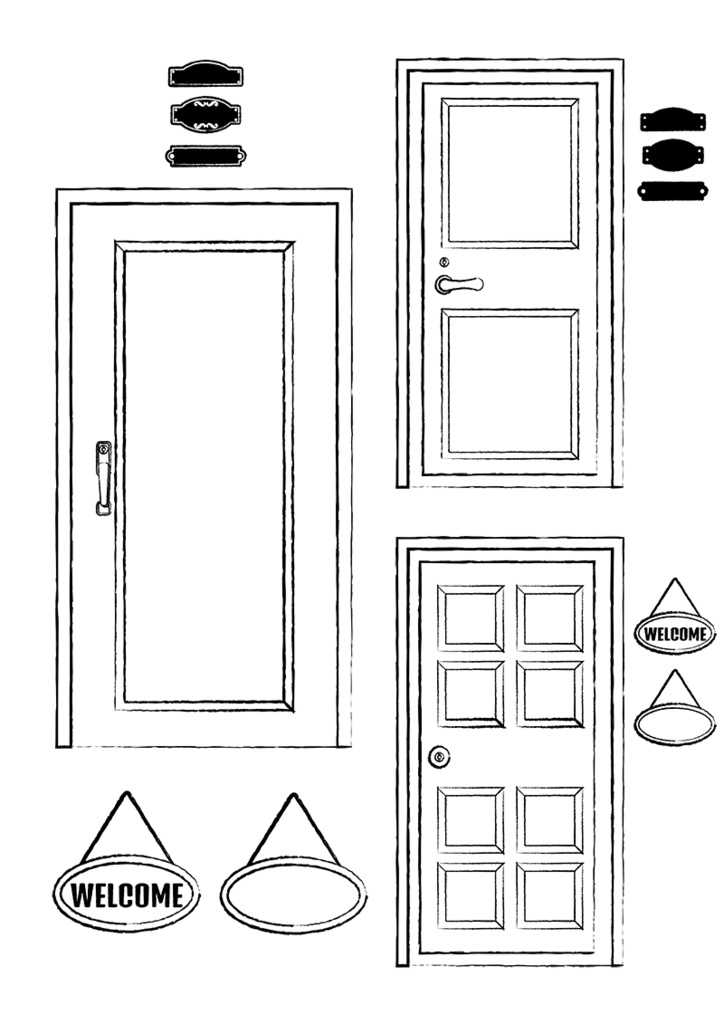 【印刷用】イラストカット【ドア】