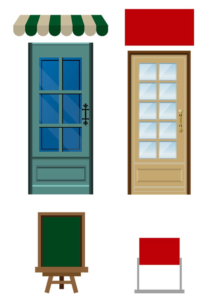 【印刷用】イラストカット【ドア】