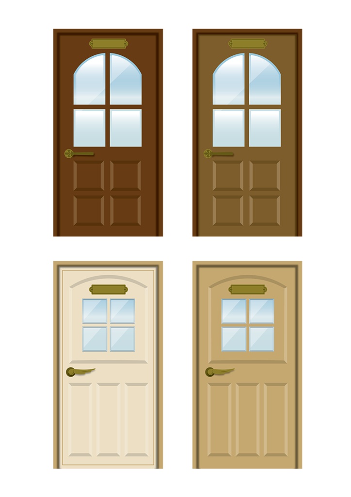 【印刷用】イラストカット【ドア】